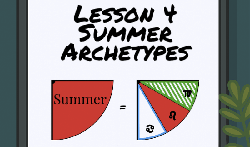 Zodiac 101 ☀️ Lesson 4 🏖️ Summer Archetypes | Cancer, Leo, Virgo