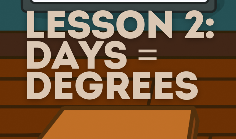 Lesson 2 🗓️ Days = Degrees