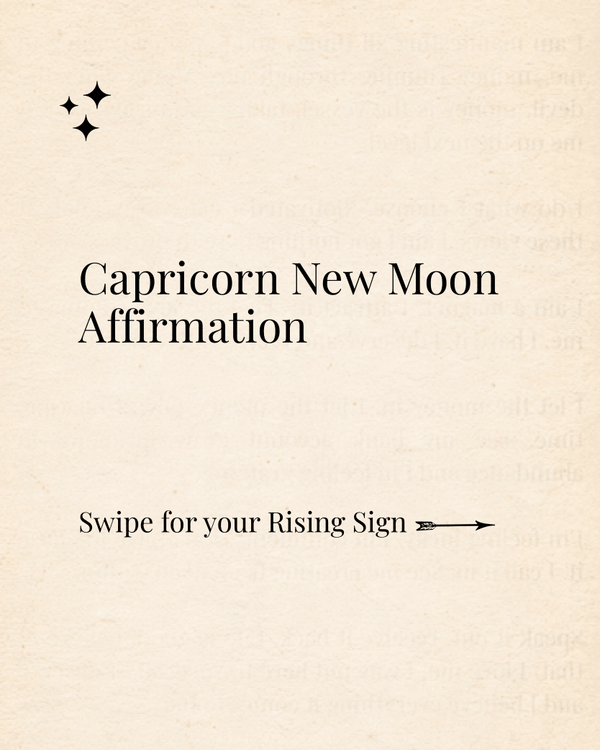 Capricorn New Moon | Custom Fill-in-the-Blank Affirmation
