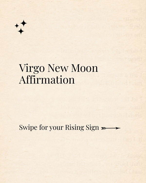 Virgo New Moon ✨ Affirmation