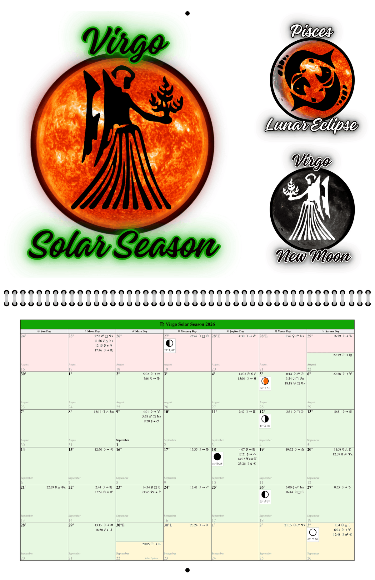 Virgo Astrolendar ('26-'27)