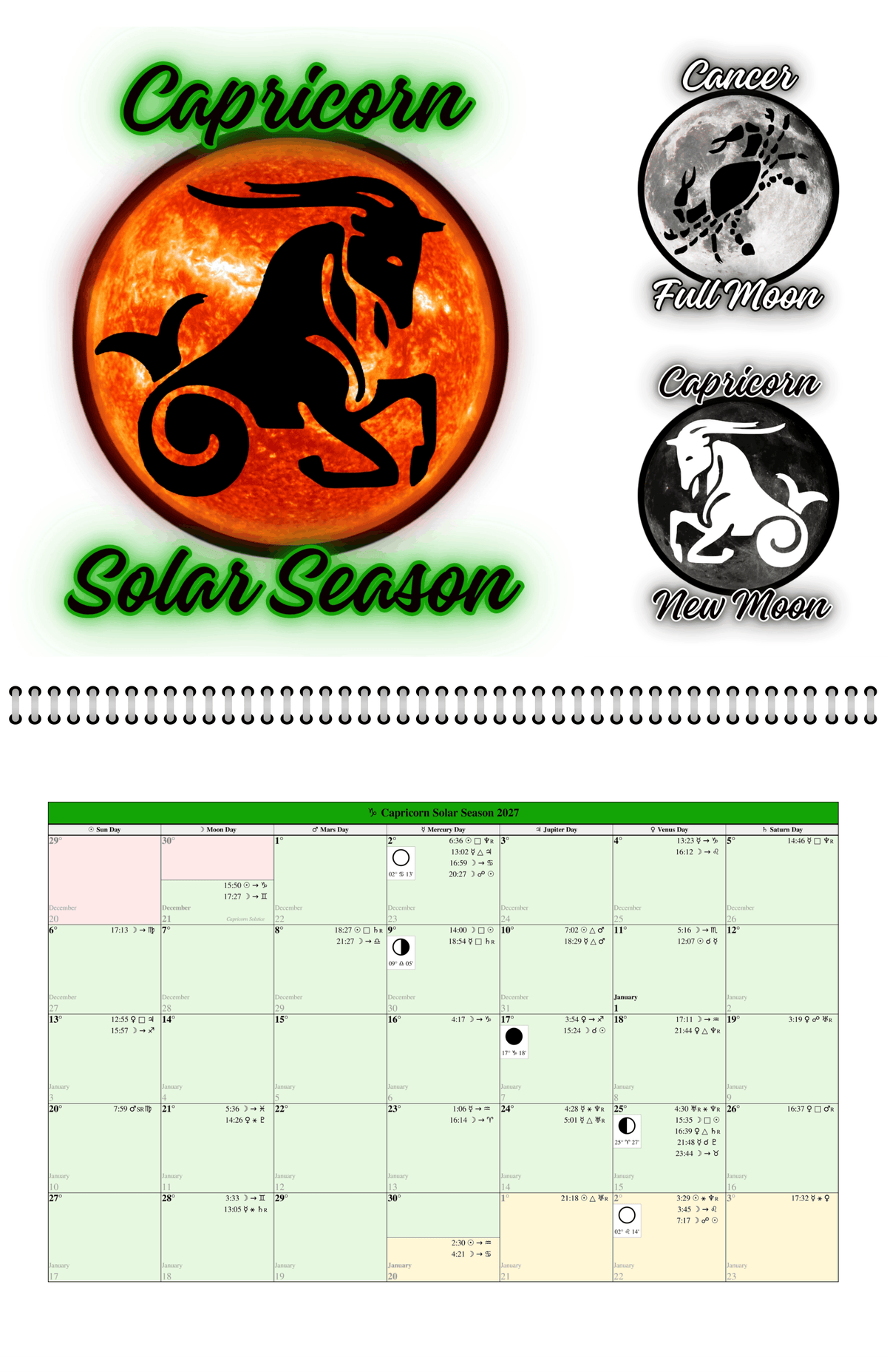 2027 Astrolendar