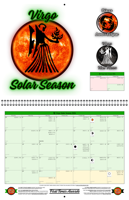 Astrolendar: Virgo Cycle '26-'27